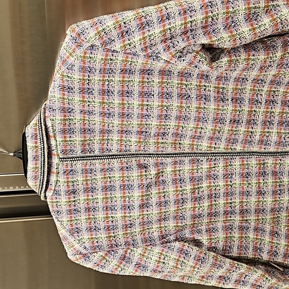 💕VERONICA BEARD💕 Etney Tweed Dickey Jacket Light Lavender Multi-Color 10 NWOT - Picture 15 of 16